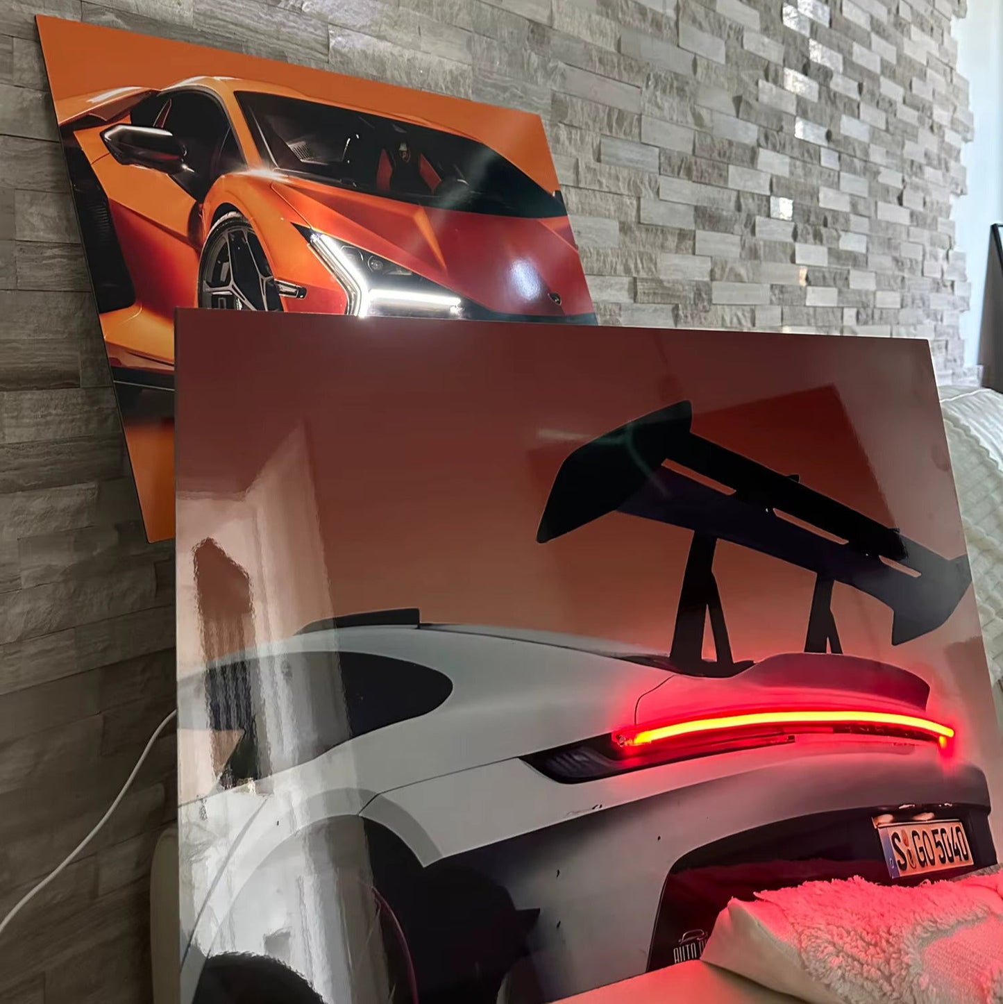 Neon Car Artwork
