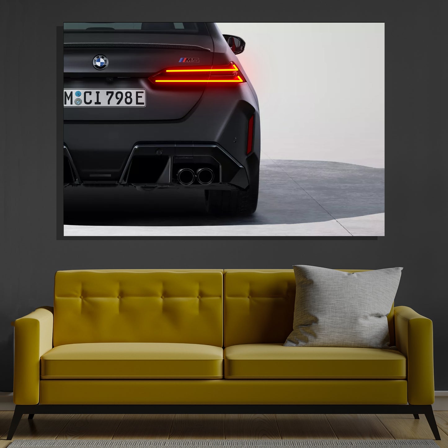 Neon_Car_Arwork_Black_Bmw