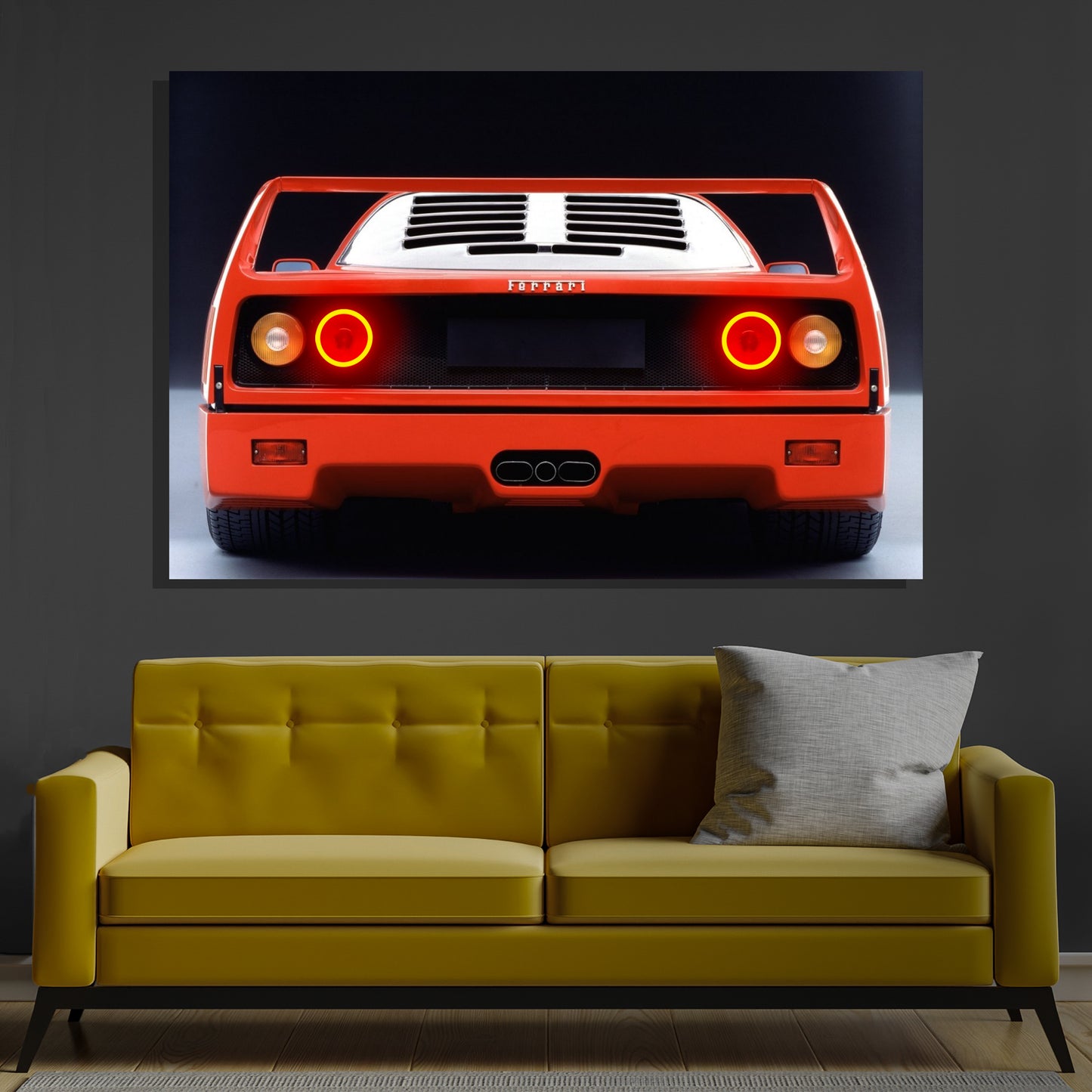 Neon Car Artwork